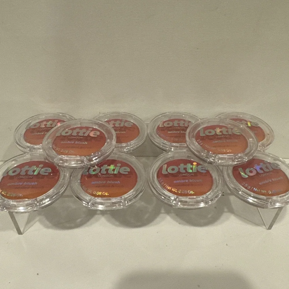 10 X Lottie London Ombre Blush, Shade: Red Hot - NEW - Travel Size - 2.5g
